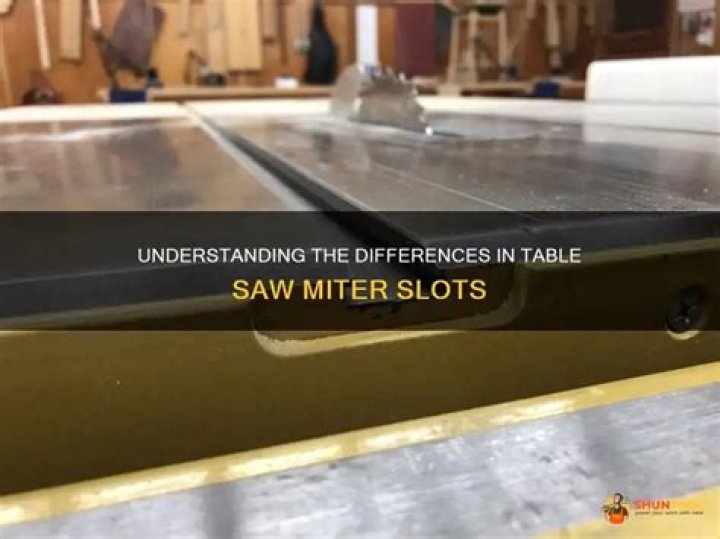 Are all table saw miter slots the same?