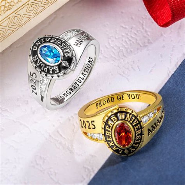 Are class rings usually gold?