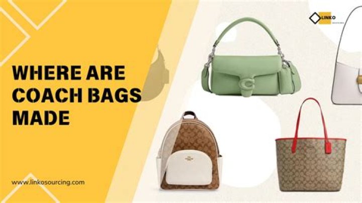 Are Coach bags made in Japan?