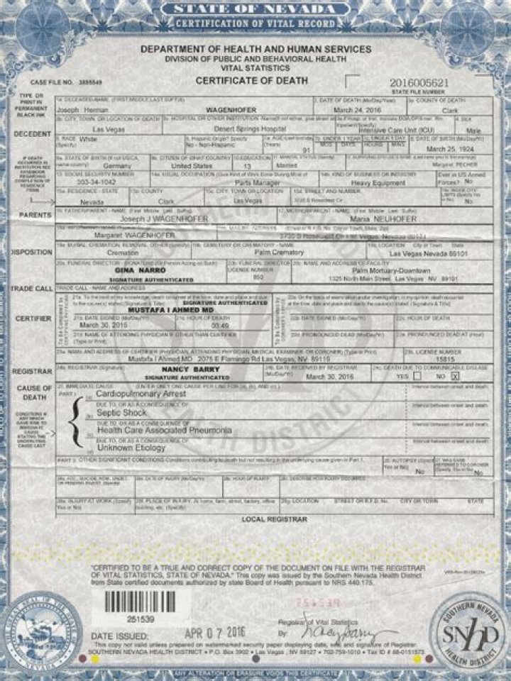 Are Pa Death Certificates public record?
