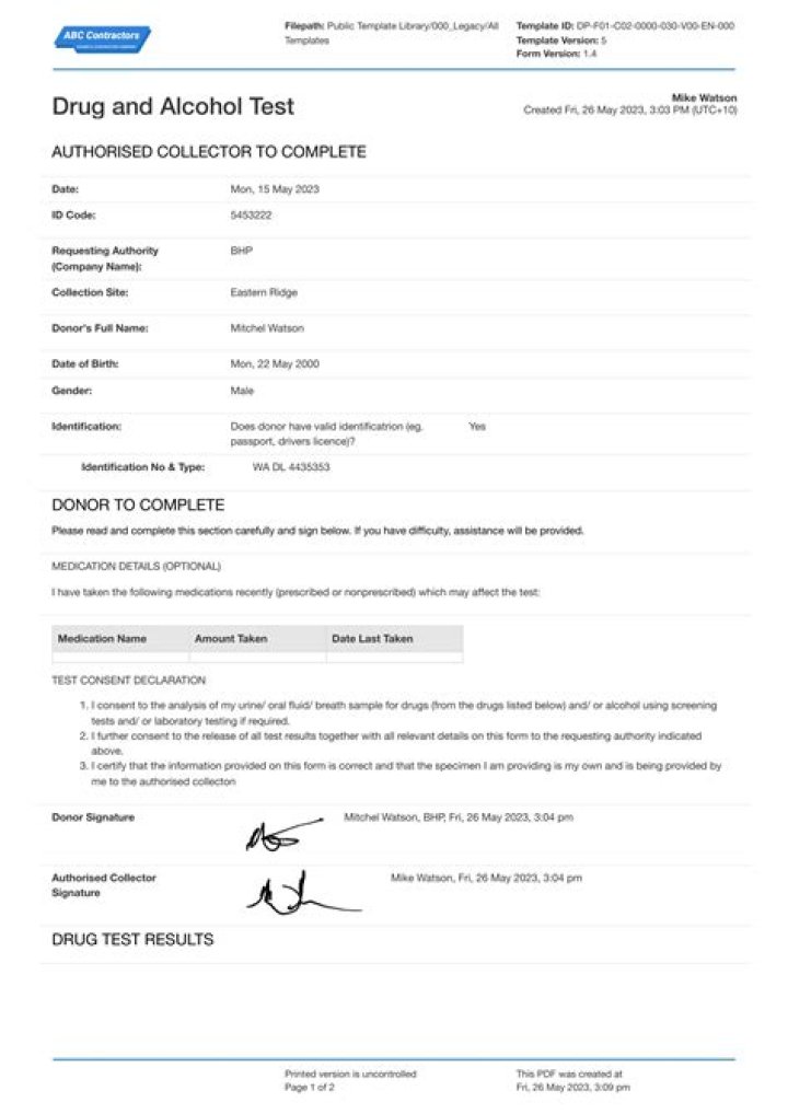Are pre employment drug test results confidential?