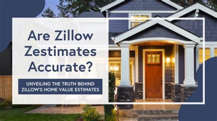 Are Zillow home value estimates accurate?