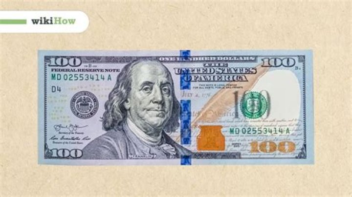 Can $100 bills be blue?