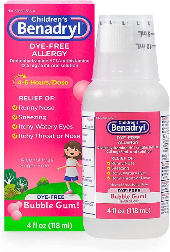 Can a 3 year old take diphenhydramine?