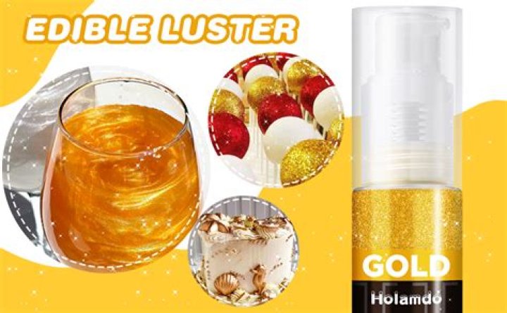 Can edible glitter be baked?