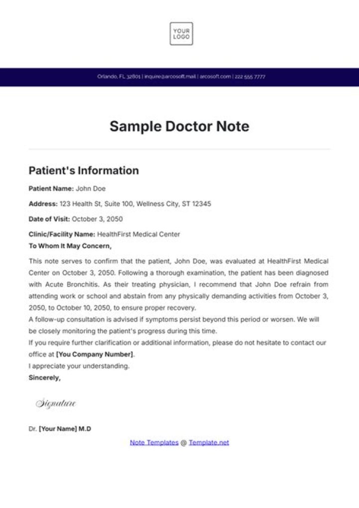 Can employer call doctor to verify note?