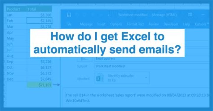 Can Excel automatically send emails?