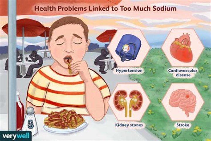 Can excess sodium cause dizziness?