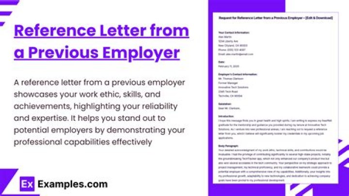 Can I ask to see my previous employers reference?