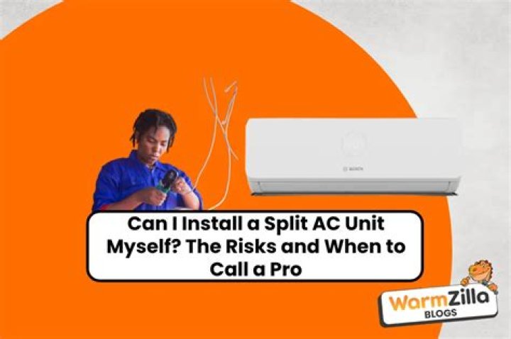 Can I install a split AC unit myself?