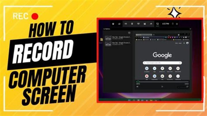 Can I record my PC screen?