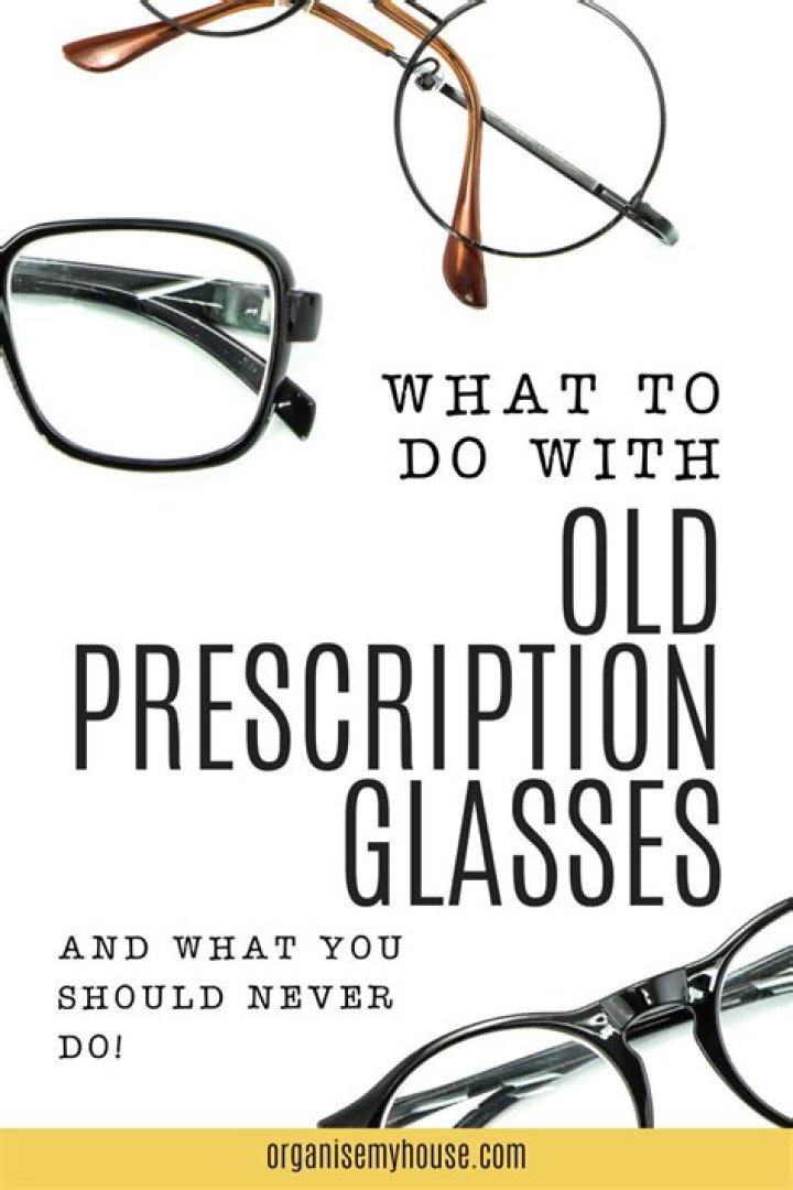 Can I sell my old prescription glasses?
