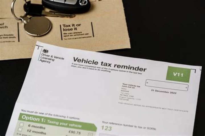 Can I use an old V11 to tax my car?