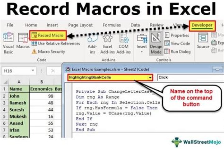 Can I use macro to update data in Excel?