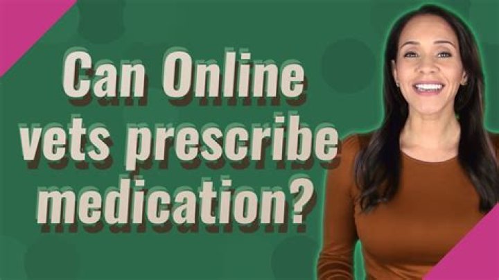 Can Online vets prescribe medication?
