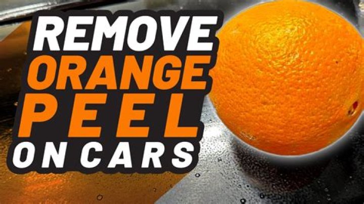 Can orange peel paint be buffed out?