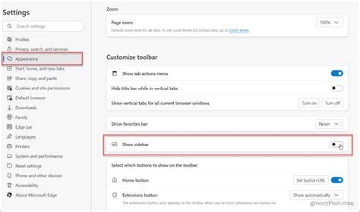 Can the placement of the sidebar be changed in Google sites?