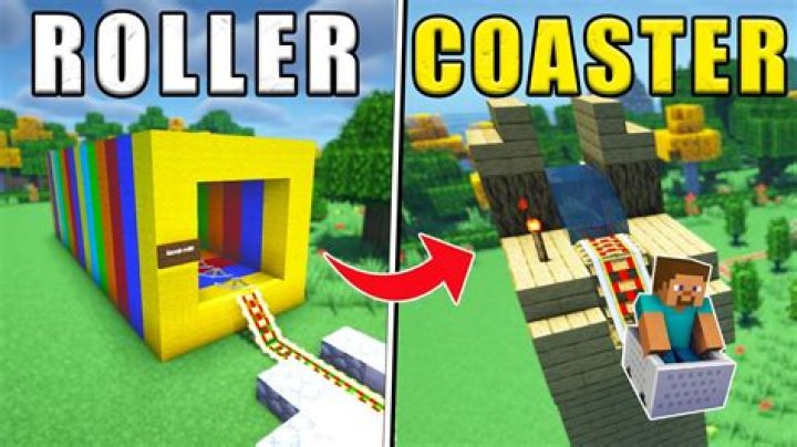Can you build a roller coaster on Minecraft?