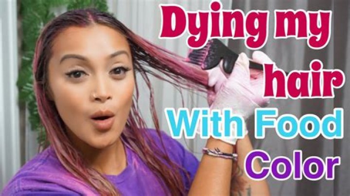 Can you color your hair with food coloring?