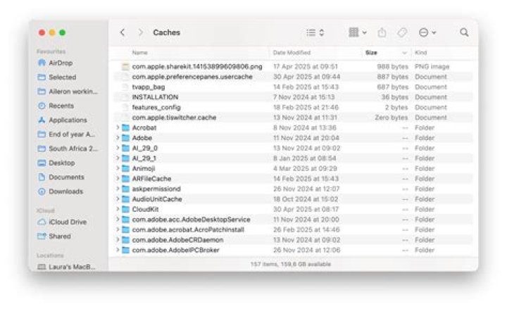 Can you delete all cache files on Mac?
