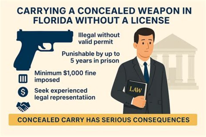Can you drink while carrying a concealed weapon in Florida?