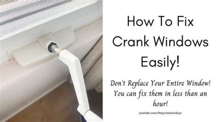 Can you fix crank out windows?