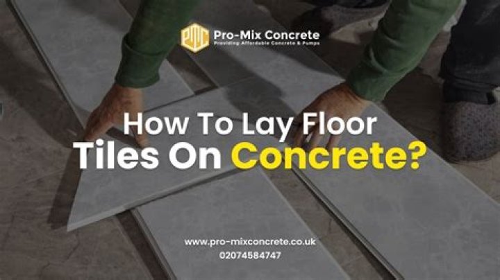 Can you lay tiles on joists?