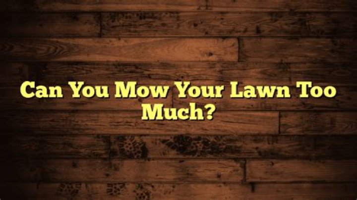 Can you mow your lawn too much?
