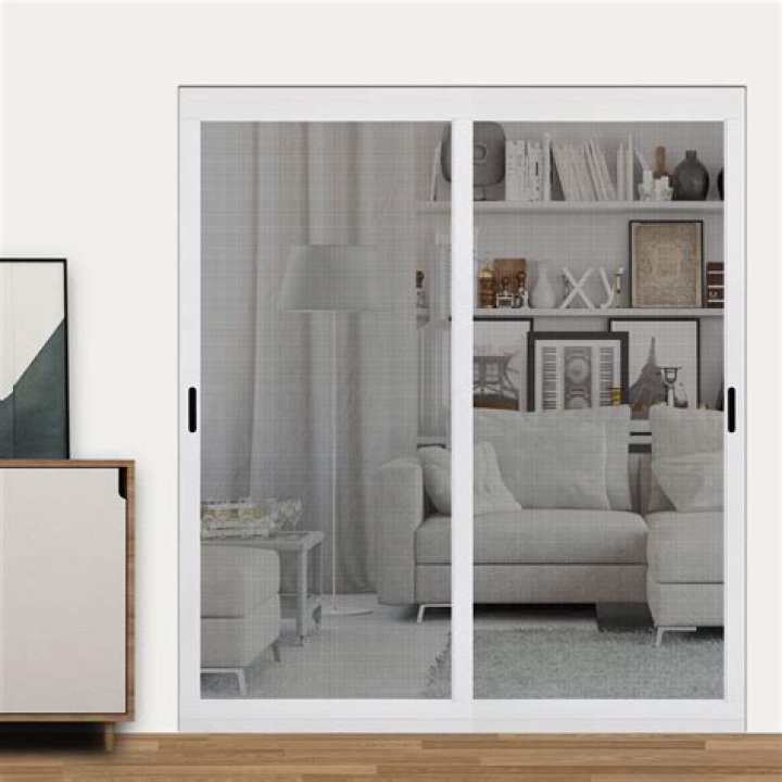 Can you put a hinged screen door on a sliding door?