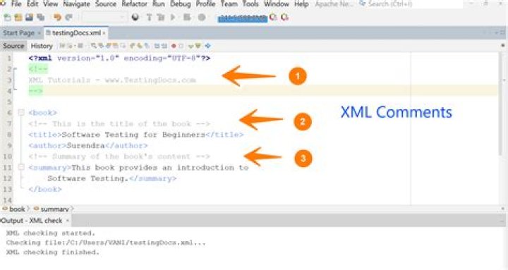 Can you put comments in XML?