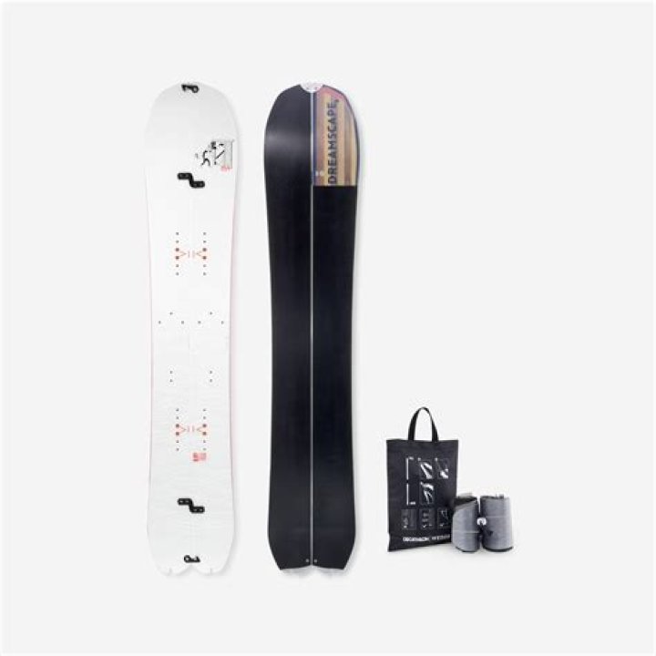 Can you put ski skins on a splitboard?