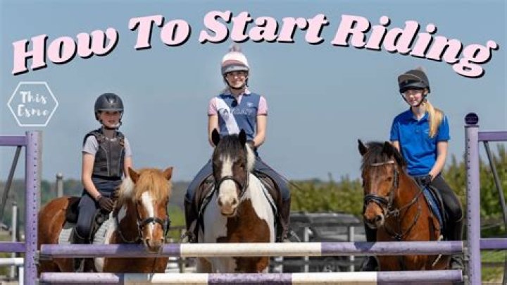 Can you start horse riding at any age?