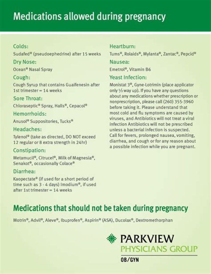 Can you take nighttime cold medicine while pregnant?