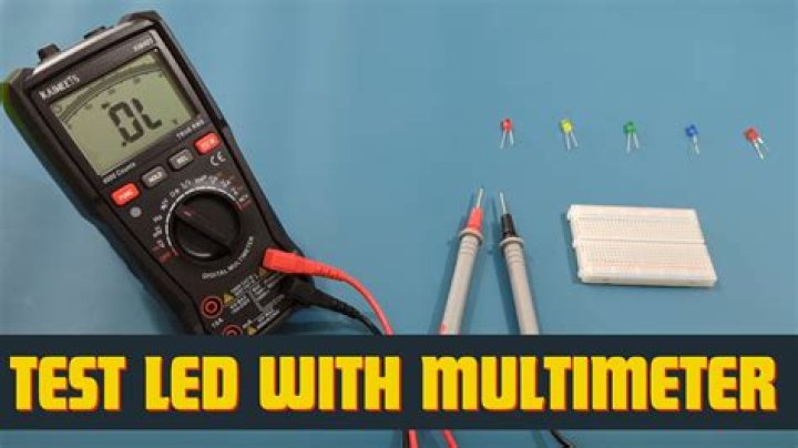 Can you test LED with multimeter?