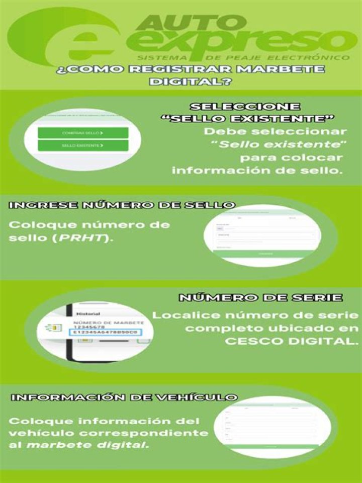 Como registrar sello AutoExpreso?