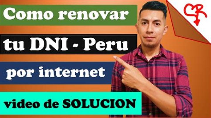 Como renovar mi DNI por Internet?