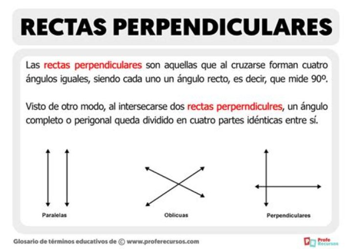 Cuales son rectas paralelas y perpendiculares?