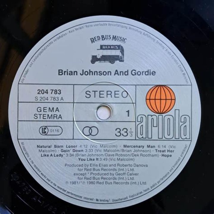Did Brian Johnson sing with Geordie?