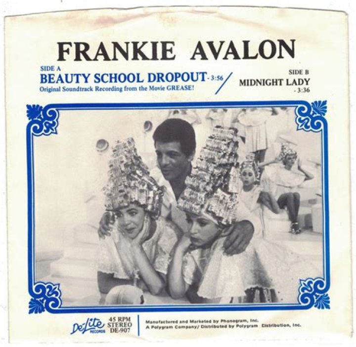 Did Frankie Avalon sing Beauty School Dropout in Grease?