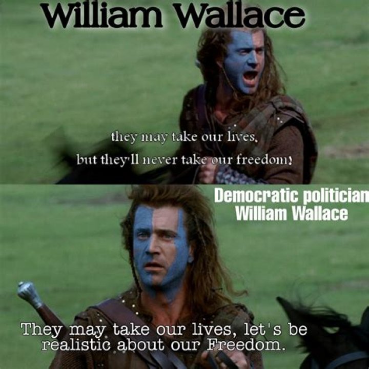 Did William Wallace say freedom?