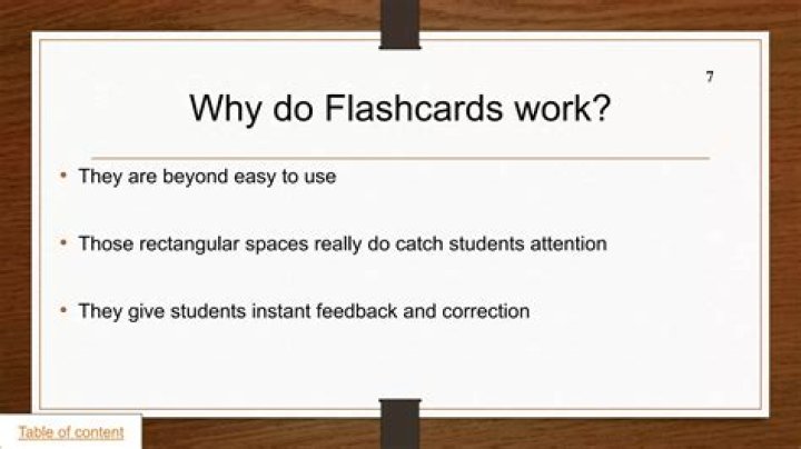 Do flashcards work for math?