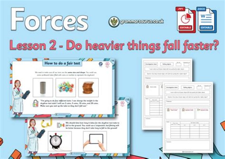 Do heavier things fall faster?