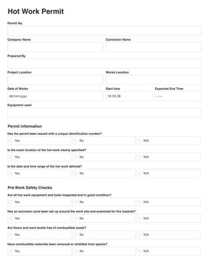 Do I need a hot works permit?