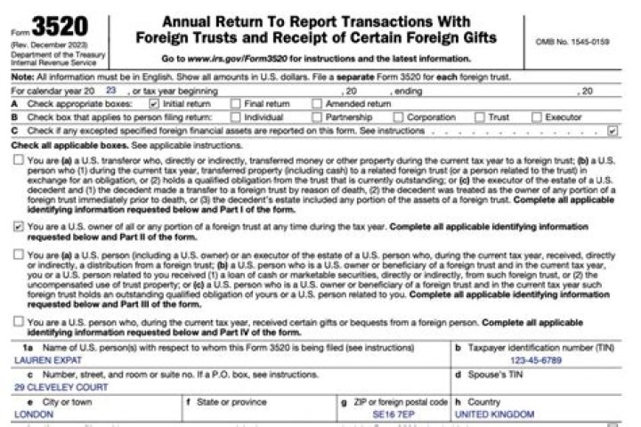 Do I need to file form 3520 every year?
