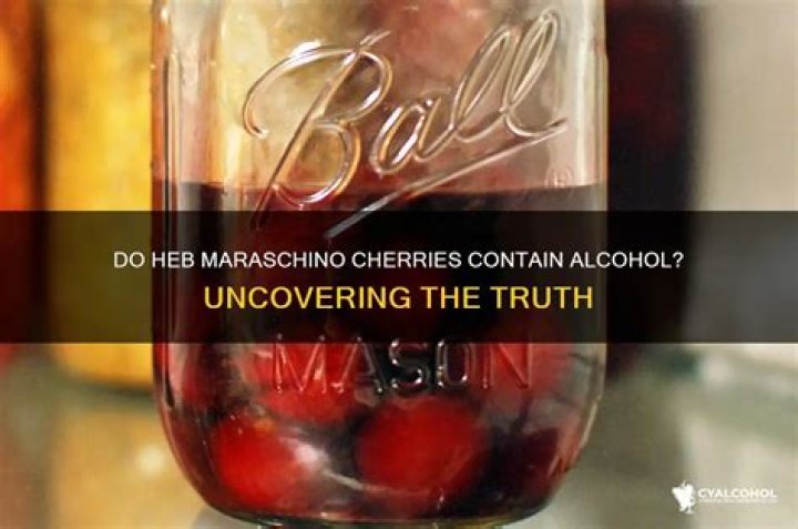 Do Luxardo maraschino cherries contain alcohol?