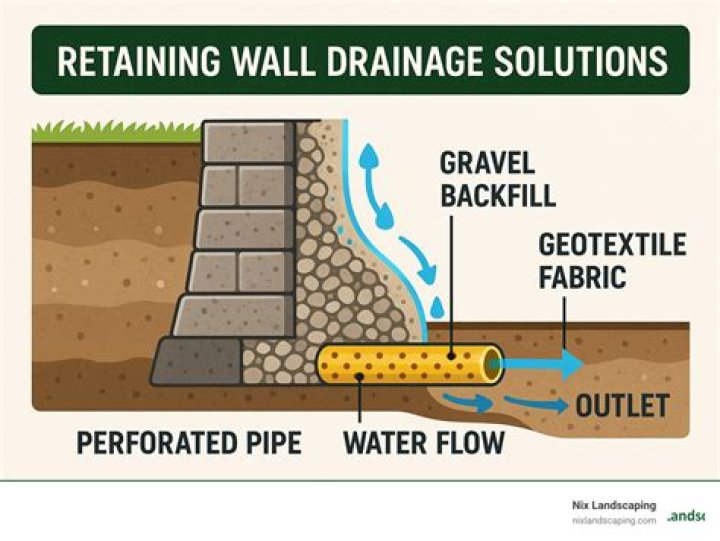 Do retaining walls need drainage holes?