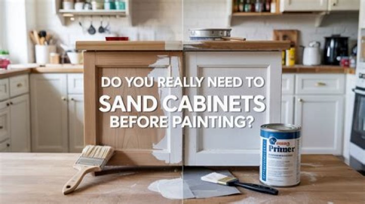 Do you have to sand cabinets before painting?