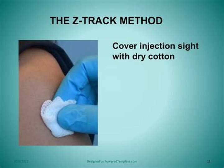 Do you massage after Z track injection?