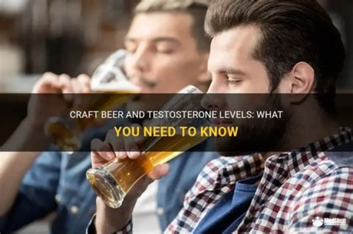 Does beer increase testosterone?