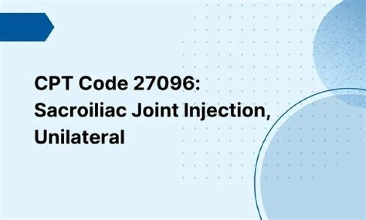 Does CPT code 27096 need a modifier?